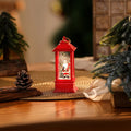 Christmas Lantern Soft Glow Cordless Snowman Scene