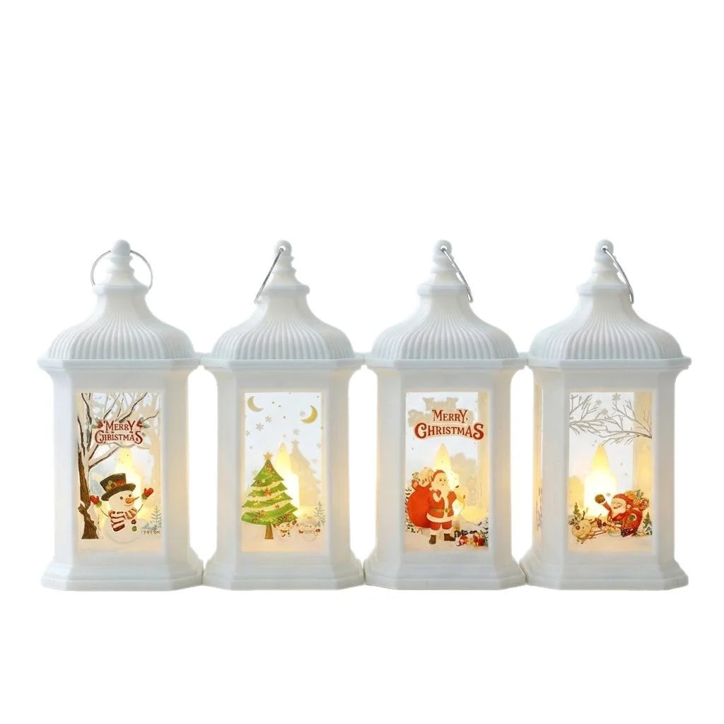 Christmas Lantern Warm LED Light Festive Motifs
