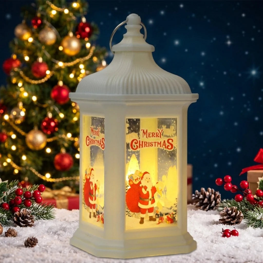 Christmas Lantern Warm LED Light Festive Motifs