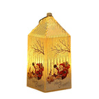 Christmas Lantern Warm LED Sturdy Plastic Carry Handle
