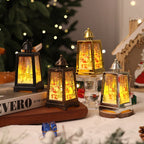 Christmas Lantern Warm LED Winter Scene