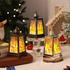Christmas Lantern Warm LED Winter Scene