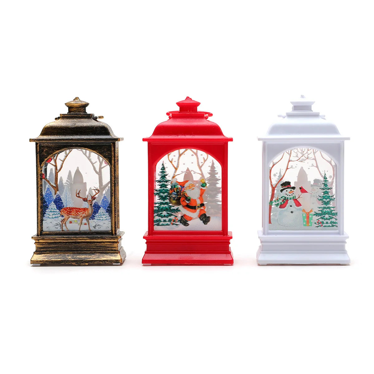 Christmas Lantern Wreath LED Durable Indoor Outdoor