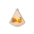 Christmas Light Decoration Triangular Santa Scene Warm White