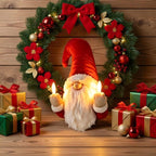 Christmas Light Figure Humorous Warm White LED Durable Plastic