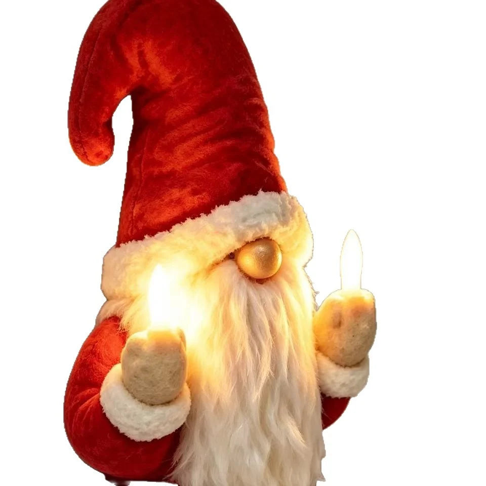 Christmas Light Figure Humorous Warm White LED Durable Plastic