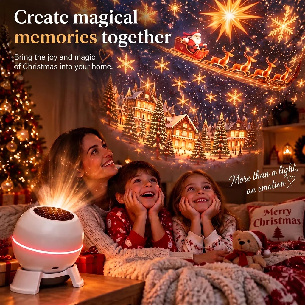 Christmas Light Projector Animated Patterns USB Powered Indoor Use