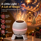 Christmas Light Projector Moving Holiday Scenes USB Powered