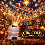 Christmas Light Projector Moving Holiday Scenes USB Powered