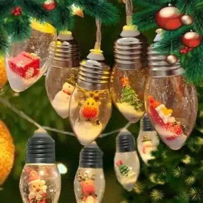 Christmas Lights Warm LED Easy Hang
