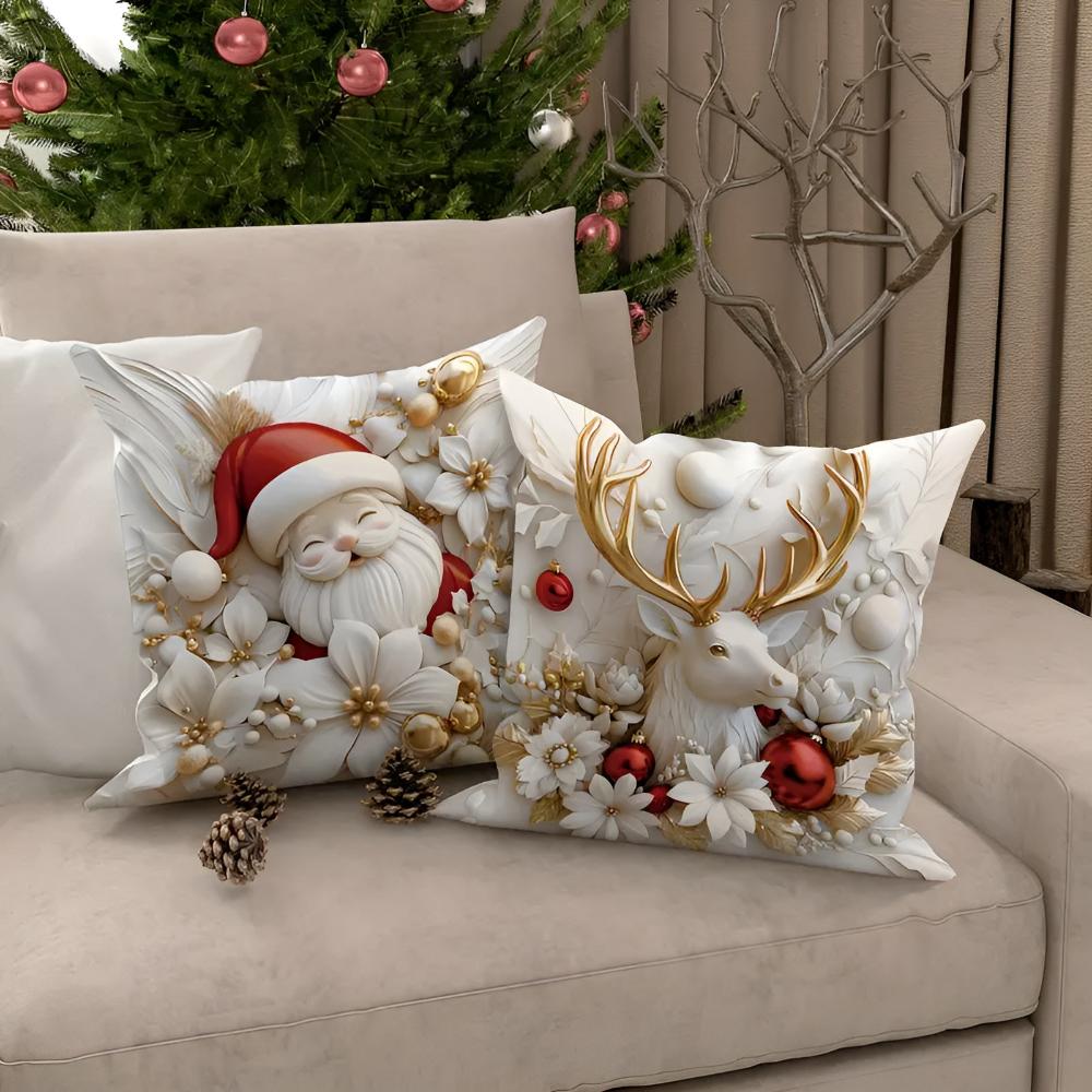 Christmas Microfiber Cushion Covers (Set of 4)