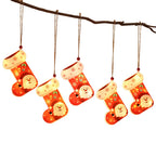 Christmas Ornament Energy-Saving LED Hanging Snowflake Santa Motif