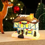 Christmas Ornament Gingerbread House Warm LED Tabletop & Tree
