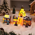 Christmas Ornament Gingerbread House Warm LED Tabletop & Tree
