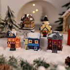 Christmas Ornament Gingerbread House Warm LED Tabletop & Tree