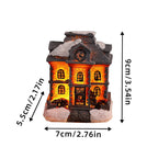 Christmas Ornament Gingerbread House Warm LED Tabletop & Tree