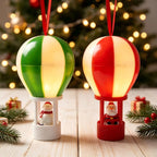 Christmas Ornament Hot Air Balloon Snowman Easy Hang