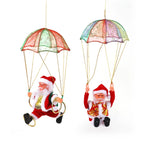 Christmas Ornament Parachuting Santa Musical Easy-To-Hang