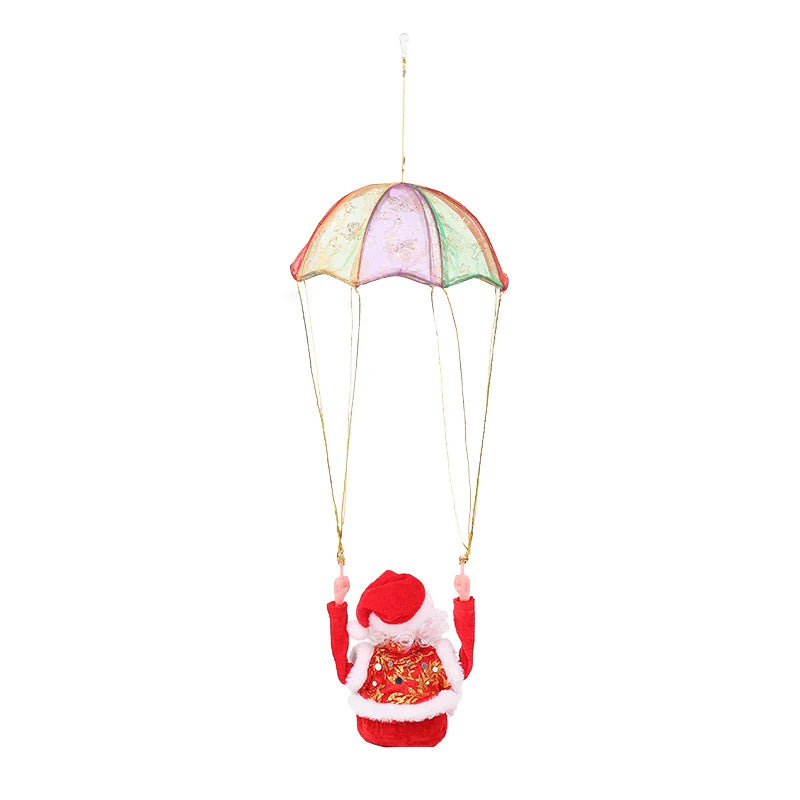 Christmas Ornament Paragliding Santa Lightweight Hanging