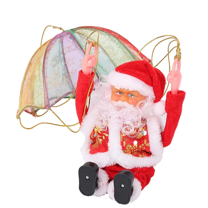 Christmas Ornament Paragliding Santa Lightweight Hanging