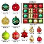 Christmas Ornament Set 44-Piece Glossy & Matte