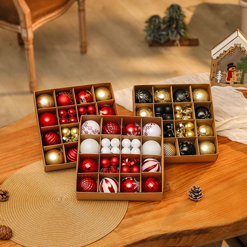 Christmas Ornament Set 44-Piece Glossy & Matte