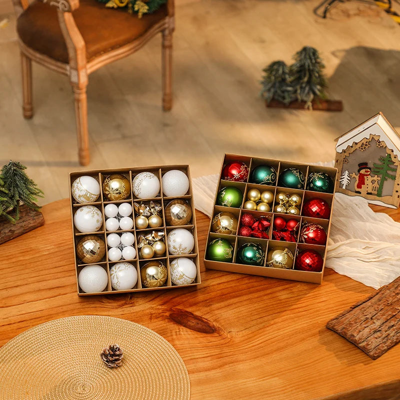 Christmas Ornament Set 44-Piece Glossy & Matte