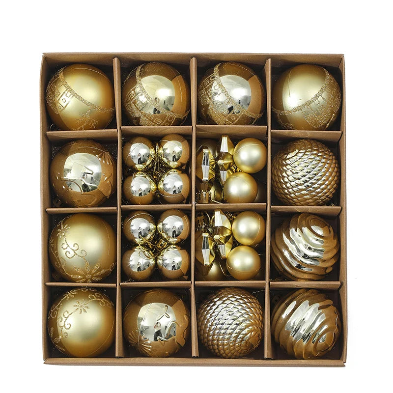 Christmas Ornament Set 44-Piece Glossy & Matte