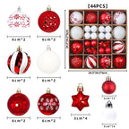 Christmas Ornament Set 44-Piece Glossy & Matte