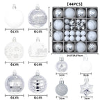Christmas Ornament Set 44-Piece Glossy & Matte