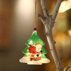 Christmas Ornament Snowflake Santa Energy-Saving LED