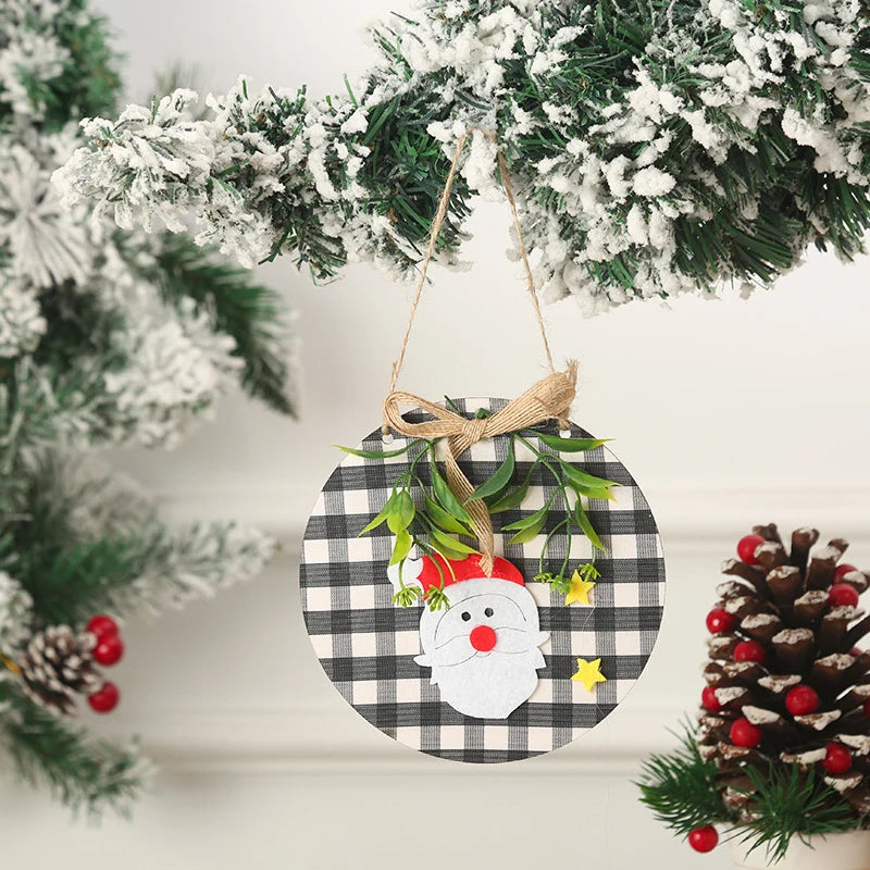 Christmas Ornament Snowman Felt & Cardboard Easy Hang