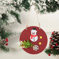 Christmas Ornament Snowman Felt & Cardboard Easy Hang