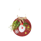 Christmas Ornament Snowman Felt & Cardboard Easy Hang