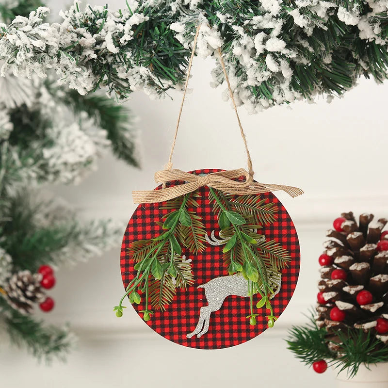 Christmas Ornament Snowman Felt & Cardboard Easy Hang