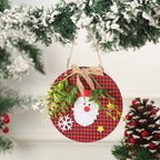 Christmas Ornament Snowman Felt & Cardboard Easy Hang
