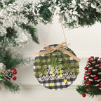 Christmas Ornament Snowman Felt & Cardboard Easy Hang