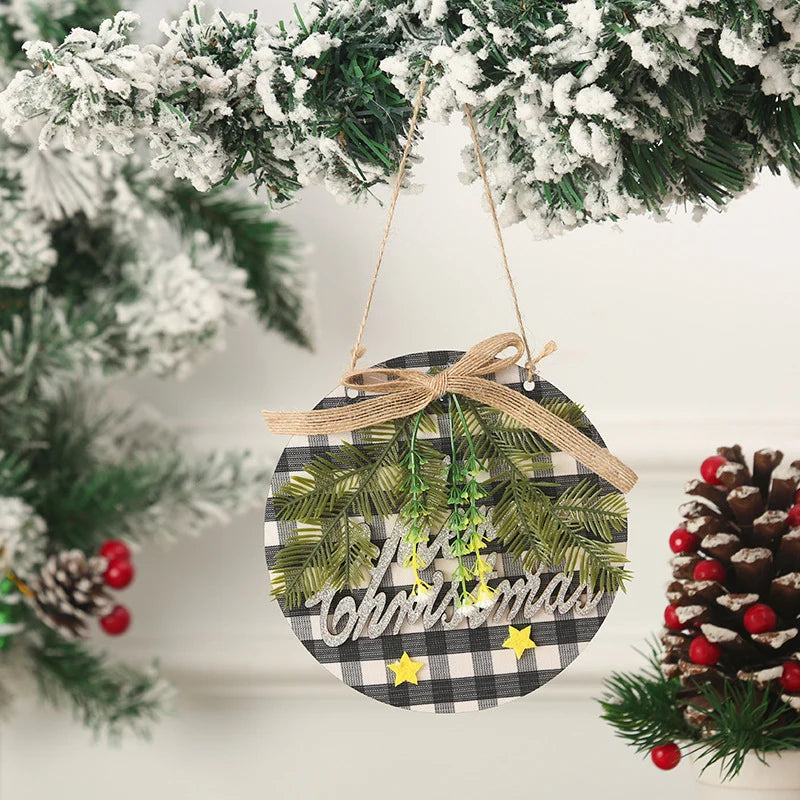 Christmas Ornament Snowman Felt & Cardboard Easy Hang