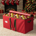 Christmas Ornament Storage Box Adjustable Dividers Holds 128 Ornaments