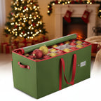 Christmas Ornament Storage Box Adjustable Dividers Holds 128 Ornaments
