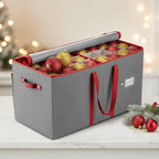 Christmas Ornament Storage Box Adjustable Dividers Holds 128 Ornaments