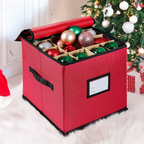 Christmas Ornament Storage Box Holds 64 Adjustable Dividers