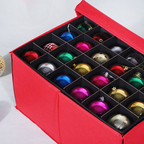 Christmas Ornament Storage Box Stackable Trays & Adjustable Dividers