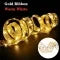 Christmas Ribbon Lights Wire-Reinforced Organza Battery-Powered 10 Meters