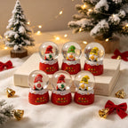 Christmas Snow Globe Shatterproof Glass Santa & Tree Figurines
