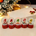 Christmas Snow Globe Shatterproof Glass Santa & Tree Figurines