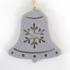 Christmas Star Ornament Durable Felt Hanging Cord