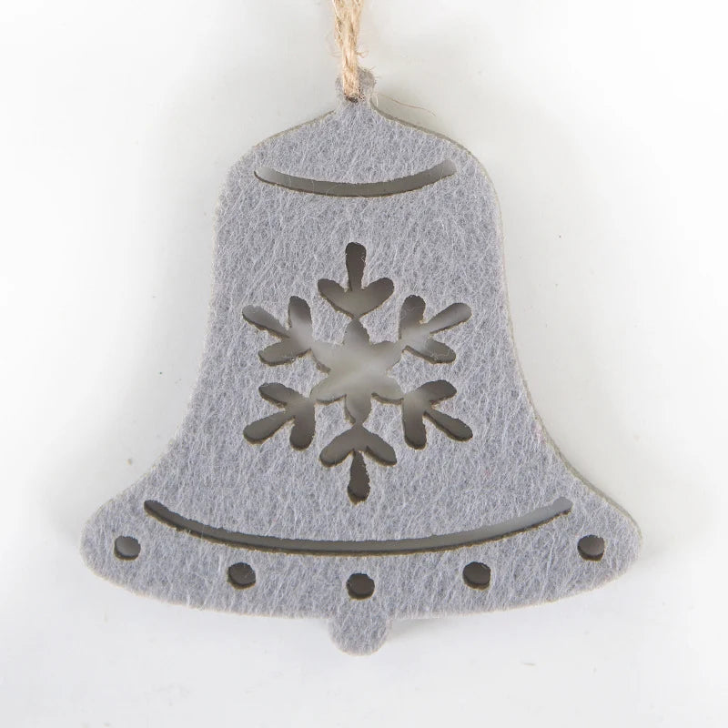 Christmas Star Ornament Durable Felt Hanging Cord