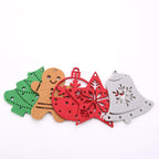 Christmas Star Ornament Felt With Hanging Cord