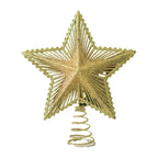 Christmas Star Sparkling Finish Durable Spiral Base